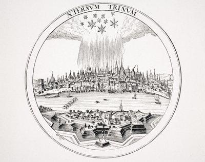 View of Cologne, after a copper engraving in 